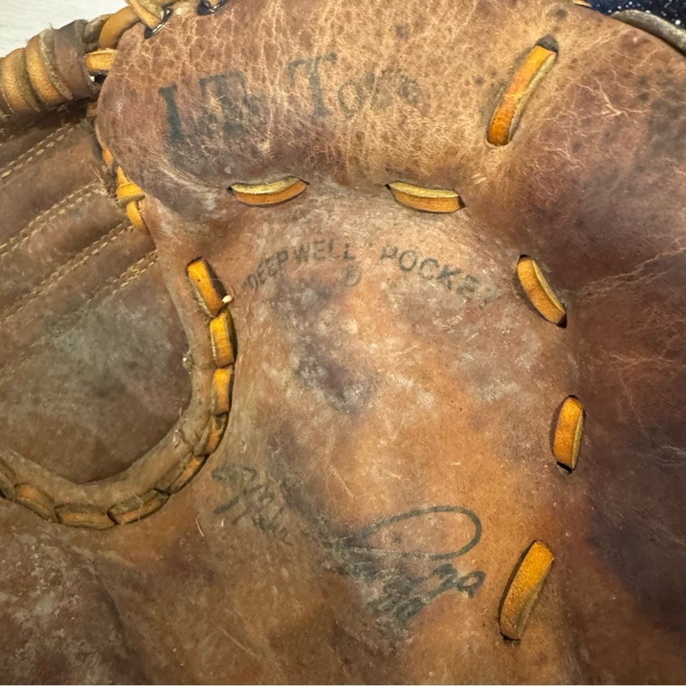 Vintage Rawlings RHT Mike Piazza RCM30 Baseball Catchers Mitt Lite Toe Leather - Picture 3 of 9